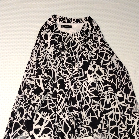 New York & Company Asymmetrical Pull-On Midi Skirt, NEW - Picture 5 of 6